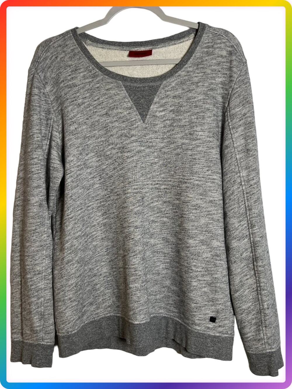 Hugo Boss Red Label Crewneck Sweatshirt MENS M Gray Cotton Pullover